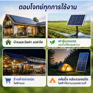 ไฟโซล่าเซลล์ 50000W solar light สว่างอัตโนมัติเมื่อฟ้ามืด ป้องกันฟ้าผ่าไฟ หลอดไฟ โซล่าเซลล์ LED กันน้ำกลางแจ้ง