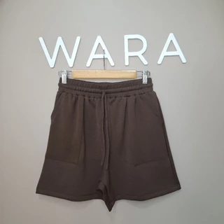 [ CP2 ] WARA กางเกงขาสั้น กระเป๋าปะหน้า ผ้า Cotton260g