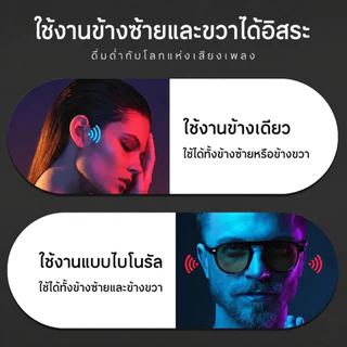 หูฟังไร้สาย Neo U12 แบบคลิปหู Bluetooth พร้อมระบบแสดงผล LED อัจฉริยะ หูฟังขนาดเล็กที่ยึดติดพร้อมฟังก์ชันการตัดเสียงรบ