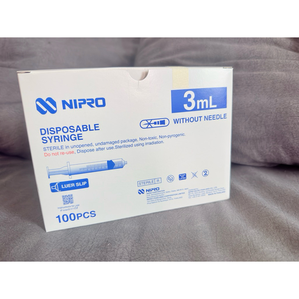 ไซริงค์พลาสติก นิโปร 3 ml syringe 3 ml