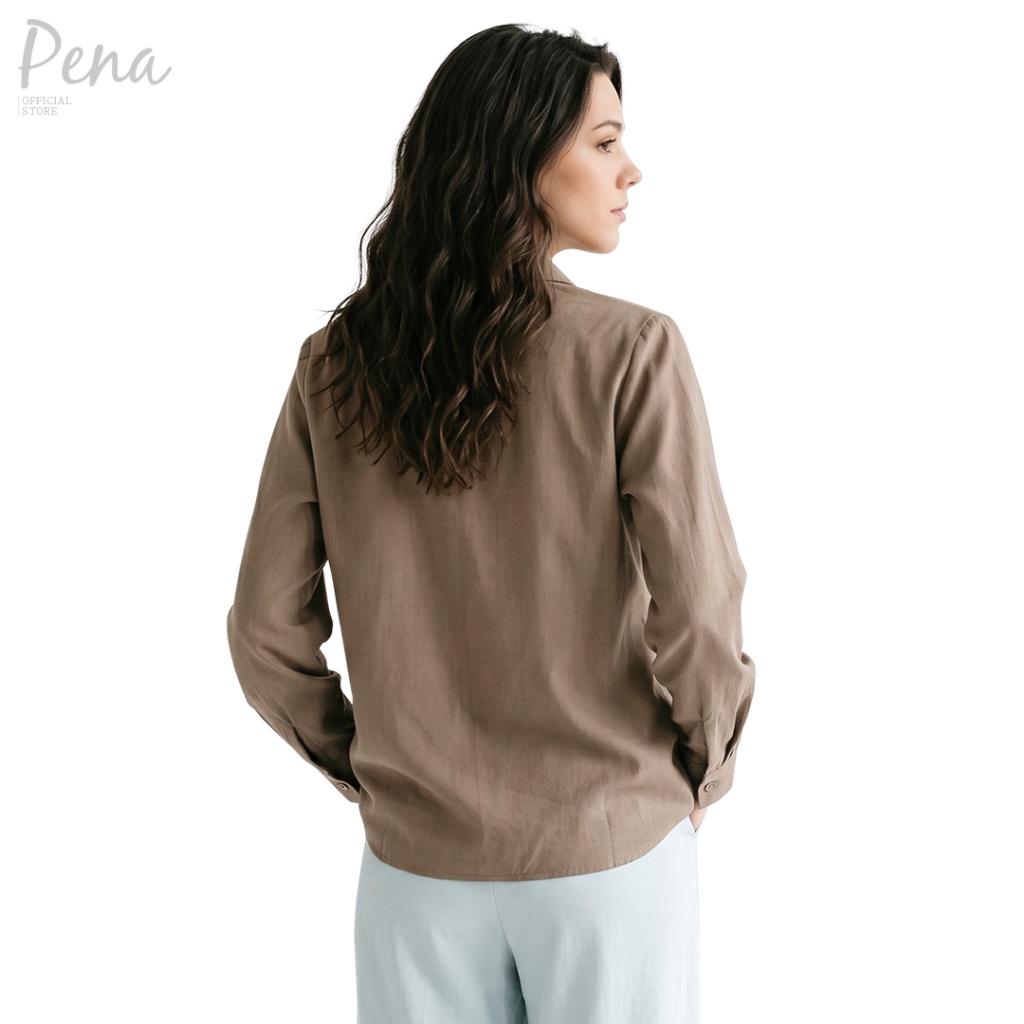 Pena House قميص بأكمام طويلة سمارت كاجوال — صورة 4