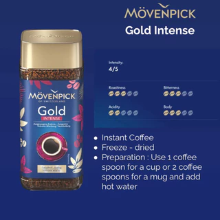 โมเว่นพิค โกลด์ อินเท๊นส์ กาแฟสำเร็จรูป 200 กรัม - Movenpick Coffee Intense 200g