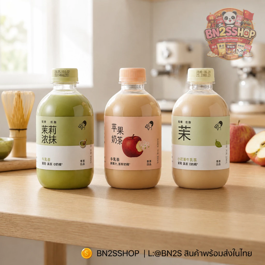 Heytea Jasmin Rich Milk Tea เครื่องดื่มชามะลินมสด เฮทีย์ บรรจุขวดพร้อมดื่ม มี 3 รสชาติ พร้อมส่งในไทย อร่อยมาก ต้องลอง