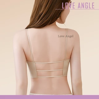 Love Angel Bra เสื้อชั้นในเว้าหลัง บราหลังโล่งลึกรูปตัวยู ไร้รอยต่อ ไร้โครงเหล็ก สายหลัง 3 แถว ปรับได้ M-XL 925