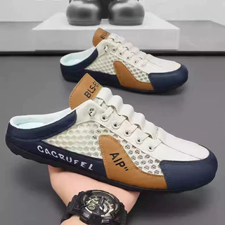 Dee_StepShoes รองเท้าแตะผู้ชายระบายอากาศดี สไตล์แฟชั่นลำลอง เหมาะออกกำลังกายกลางแจ้ง และเดินช้อปปิ้ง 39-45
