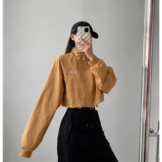 Hotgirl พร้อมส่ง เสื้อแจ็คเก็ตแขนยาวทรงหลวมพิมพ์ลายสไตล์อเมริกัน สไตล์เรียบง่ายและสบาย