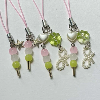 พวงกุญแจ ดังโงะ mini 🍡 มีการ์ด แพ็คเกจ / ของแถมลูกค้า ของแจก ของขวัญปัจฉิม giveaway
