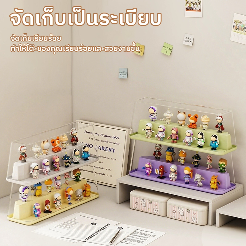 【COD】กล่องโชว์ตุ๊กตาบลายบ็อกพลาสติกใส ออกแบบหลายชั้น ชั้นวางถอดแยกได้ เก็บฟิกเกอร์โมเดล ตุ๊กตารูปการ์ตูน ป้องกันฝุ่น รูปที่ 4