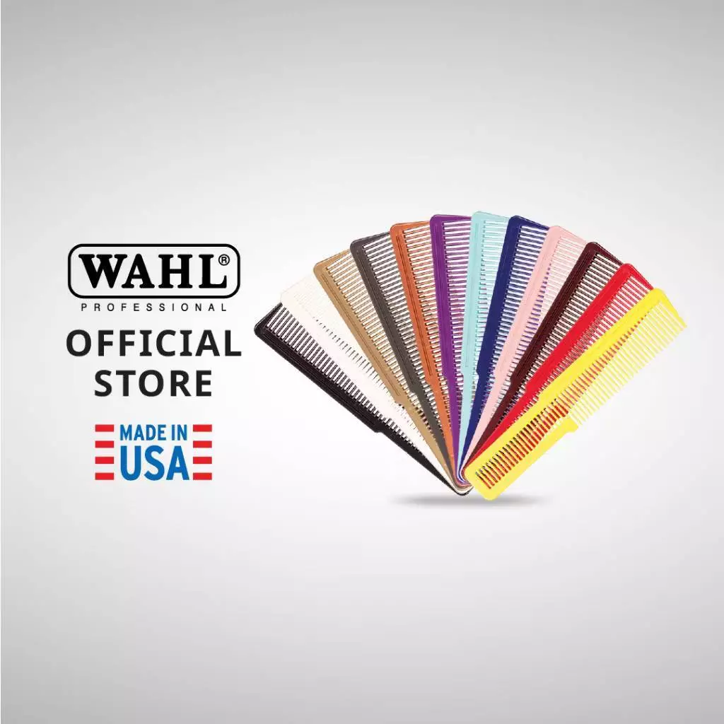 Wahl Colored Hair Cutting Combs - หวี,อุปกรณ์เสริมของแท้, แบตเตอร์เลี่ยนม, ปัตตาเลี่ยน