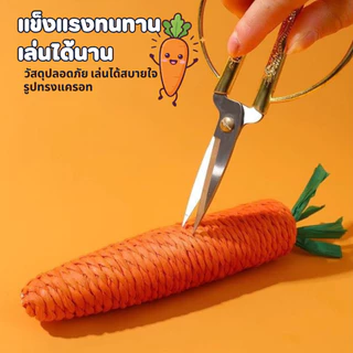 แครอท ของเล่นแมว สีสันสดใส ของเล่นสำหรับสัตว์เลี้ยง ของเล่นแบบขัดฟัน ลับเล็บแมว cat toy พร้อมส่ง