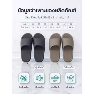 [พร้อมส่งจากไทย] 2026 แตะบ้าน EVA แฟชั่นร้อน กันลื่น ใส่ปลอดภัยในห้องน้ำ