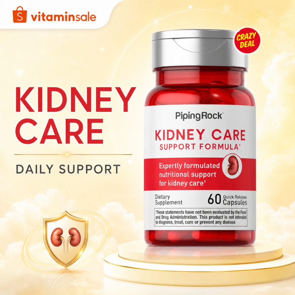 Piping Rock Kidney Care Cleanse 60 Quick‑Release Capsules