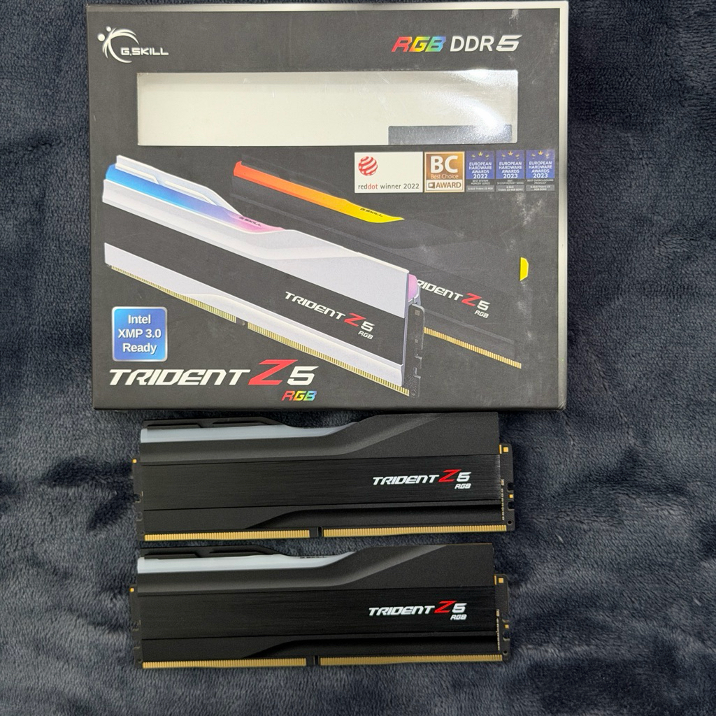 64GB (32GBx2) DDR5 5600MHz G.SKILL TRIDENT Z5 RGB (MATTE BLACK) (หน่วยความจำ) Memory RAM (หน่วยความจ