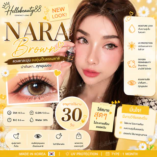 💋 Wink Nara/Lila Gray Brown บิ๊กอาย สุดปังพร้อมส่ง คอนแทคเลนส์ รายเดือน มีอย แถมตลับฟรี เลนส์นิ่ม สวยมาก