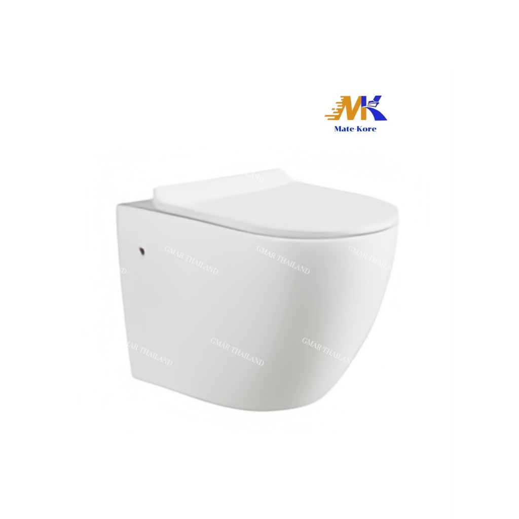 โถสุขภัณฑ์แขวนผนัง รุ่น MK HOME (B-0114) (เฉพาะโถสุขภัณฑ์ ไม่รวมถังพักน้ำ)