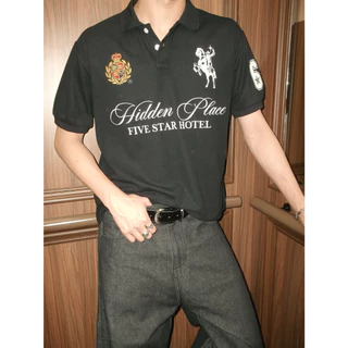 (Pre order only M) Hidden Place RDY Polo03 / Black