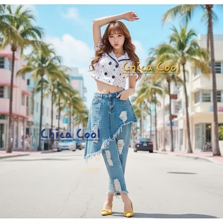 (ส่งฟรี) มือ 2✌️กางเกงยีนส์ CPS Chaps Denim Jeans Street  ดีไซน์เก๋ ใส่เท่ห์ไม่ซ้ำ 🏷แบรนด์แท้ CPS Ch