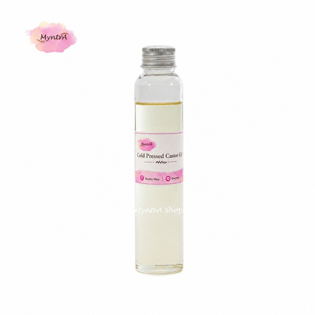 น้ำมันละหุ่งสกัดเย็น 100% - 100 g. (105 ml.) Cold Pressed Castor Oil