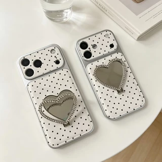 for iPhone17promax เคสหนังสกรีนลาย เคสพร้อมกิ๊บต๊อก pop up สำหรับ ไอโฟน17 17 pro max 16 pro max 15 pro max 14 pro max 13