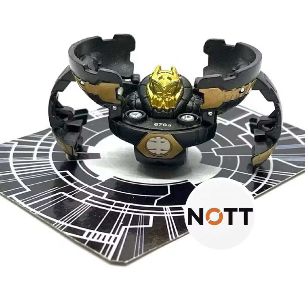 บาคุกัน Bakugan Wilda B2 Bronze Attack Black Subterra Battle Brawlers (Black and Gold)