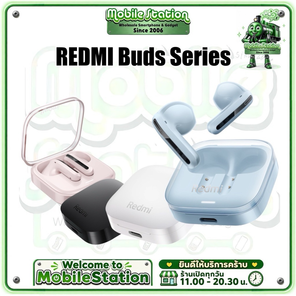 ใหม่ Redmi Buds series | Buds 6 Active | Buds 6 Play AI ลดเสียงรบกวน by MobileStation