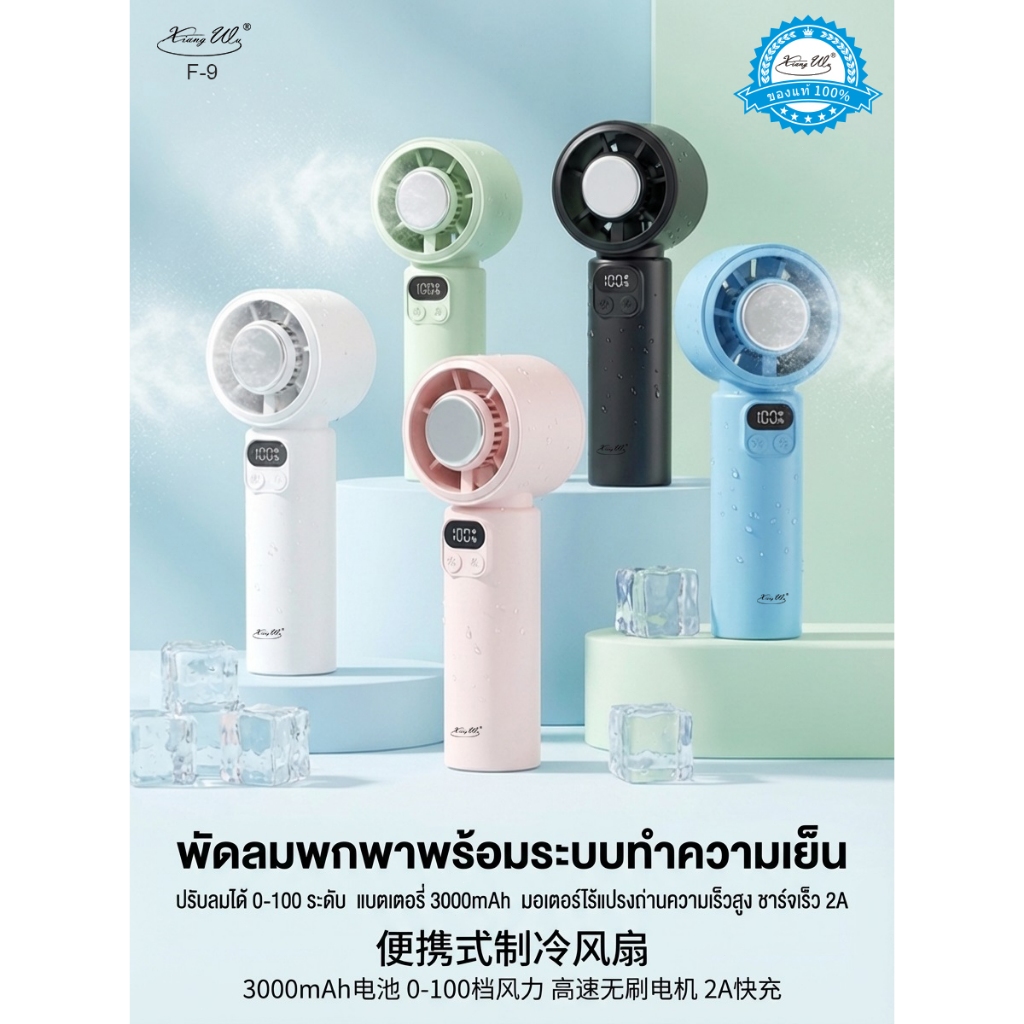 ชาร์จเร็ว ระบายความร้อน พัดลม Highพัดลมพกพาขนาดไซด์มินิ - speed Fan ทำความเย็นได้ปรับได้ 100 ระดับ ความเร็วสูงสุด