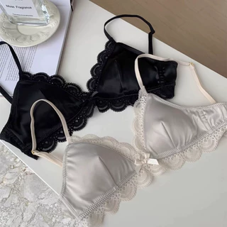 ✨ มาใหม่ พร้อมส่ง🎀Lace🎀บราเสริมทรง ขอบลูกไม้ คัพสามเหลี่ยมนุ่ม กระชับสวย นุ่มสบาย อ่อนโยนต่อผิว สวมใส่สบาย