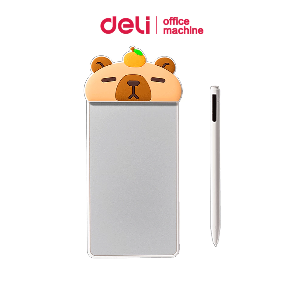 Deli กระดานไวท์บอร์ดแม่เหล็ก กระดานจดโน้ต ติดตู้เย็น เขียนลบได้ 77×168มม. Magic Whiteboard