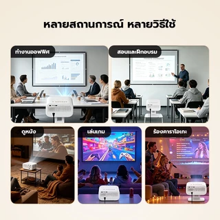 Cheerlux 120 นิ้ว ฉากโปรเจคเตอร์ HD ฉากผนัง 4K ขนาด จอโปรเจ็กเตอร์ 16:9 Projector Screens