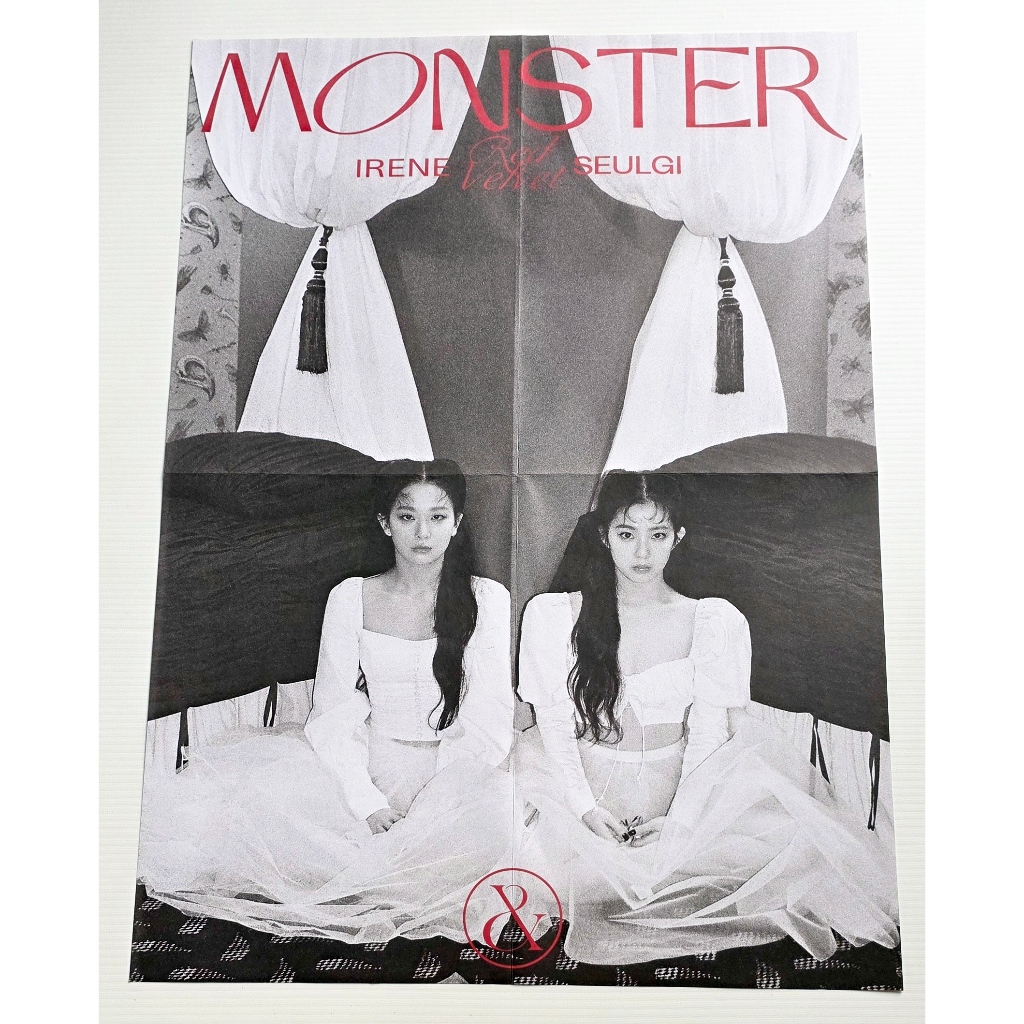 โปสเตอร์ พับ ของแท้ จาก อัลบั้ม Red Velvet - IRENE & SEULGI - MONSTER Album พร้อมส่ง Kpop Poster