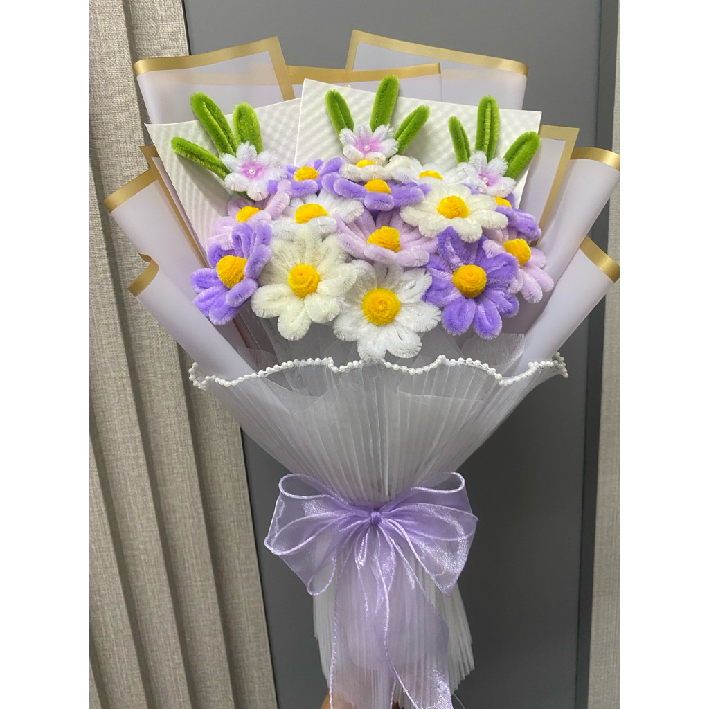 ช่อดอกไม้กำมะหยี่ดอกเดซี่(38-40cm)