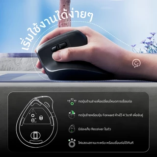 [มีส่งด่วน] Keychron BM27 เมาส์ไร้สายเสียงเงียบเพื่อสุขภาพใช้ได้ทั้ง Mac/Windows Vertical Ergonomic Wireless Mouse (2Y)