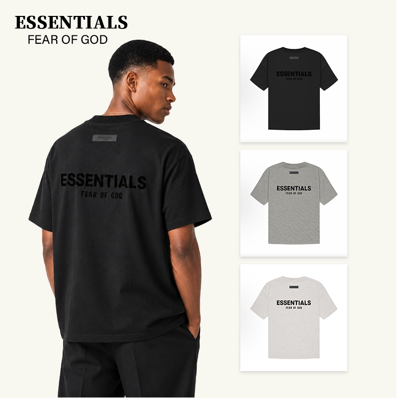 Fear of God Essentials SS22 Letter Logo Plain T Shirt 100% Authentic Tee