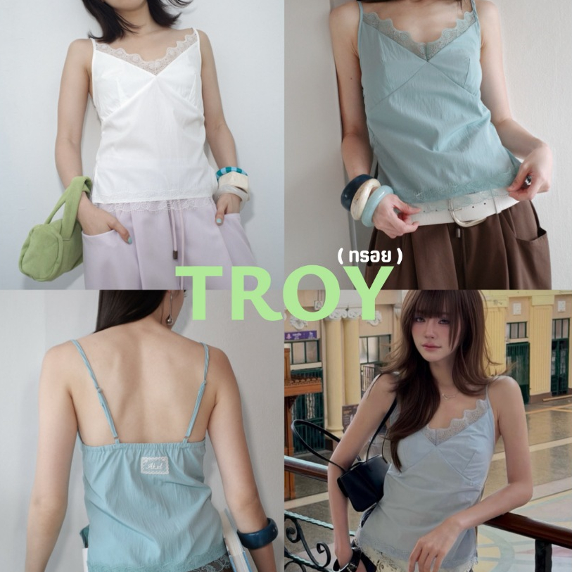 Akkara Studio - Troy V2 Cami Top (รุ่นทรอย) สายเดี่ยวลูกไม้น