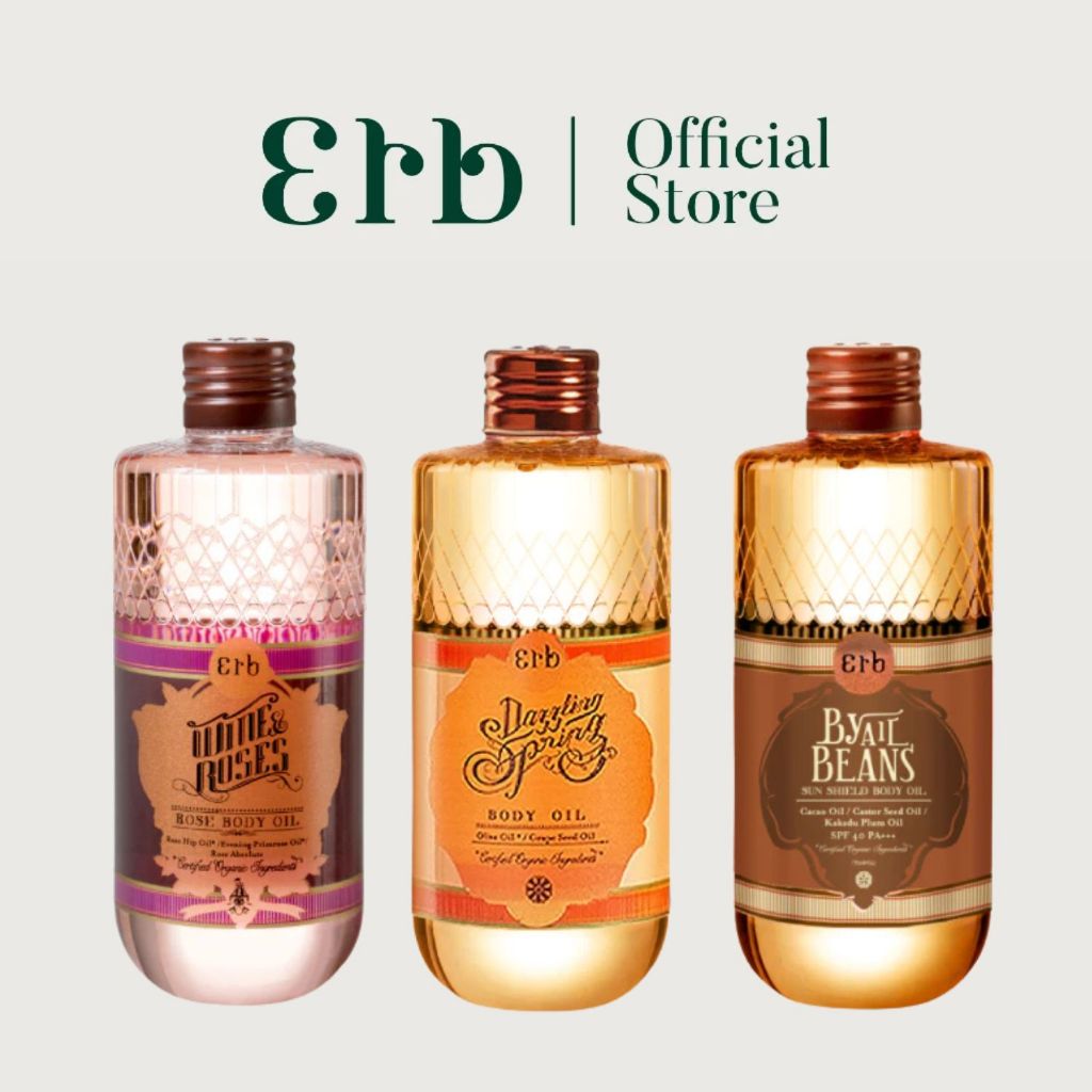 [ เซ็ตขายดี ] Wine & Roses  + Dazzling Spring + By All Beans  Body Oil รับของแถมฟรี