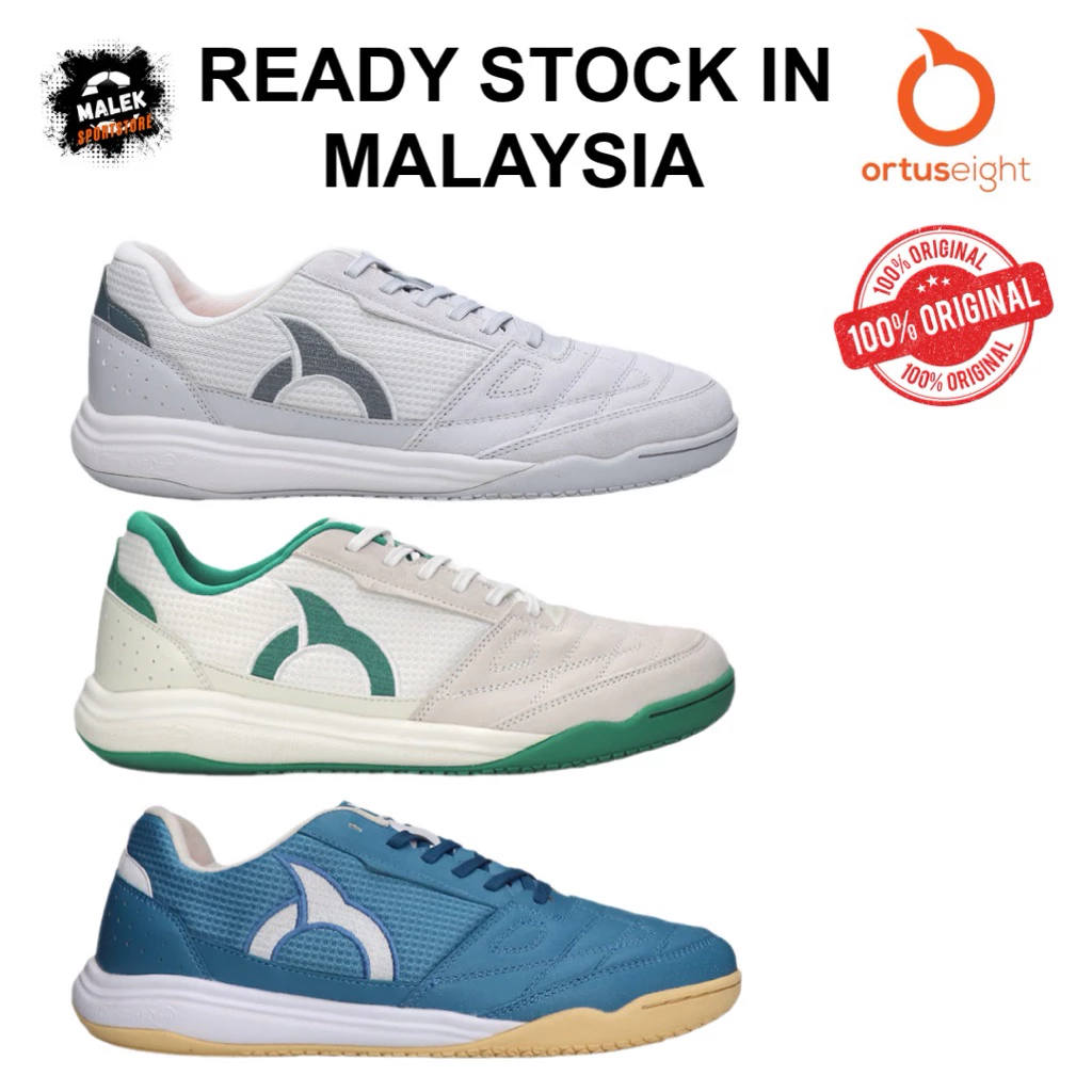 ORTUSEIGHT JOGOSALA LINEAGE ใน DEEP BLUE SAND WHITE GREEN ASH GREY FUTSAL รองเท้าในร่มกลางแจ้ง