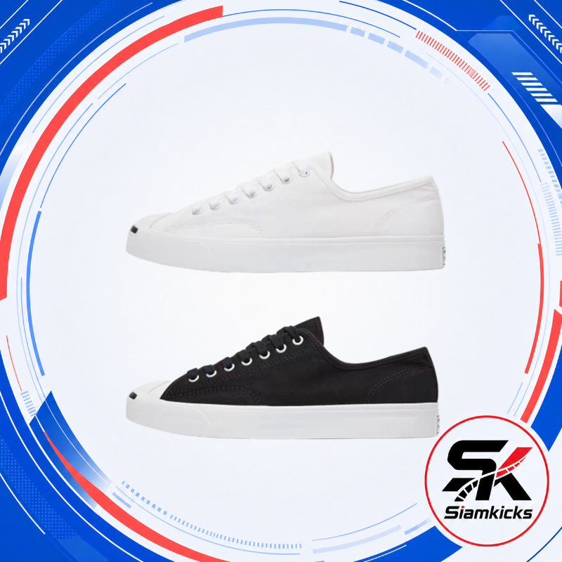 Free returnConverse Jack Purcell รองเท้าคอนเวิร์ส ผ้าใบลำลอง ผ้า Sneakers รองเท้าผ้าใบ Size36-45