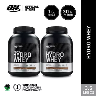 [เซ็ตคู่!!] OPTIMUM NUTRITION Hydro Whey 3.5 Lbs. เวย์ไฮโดรไลซ์ ช่วยเสริมสร้างกล้ามเนื้อ และดูดซึมไว