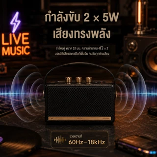 NEODIGI W4 ลำโพงบลูทูธ รองรับTF/USB/FM ดีไซน์สวย เบสแน่น ลำโพงบลูทูธเบสหนัก 1500mAh ใช้งานต่อเนื่องได้ 5 รุ่นใหม่