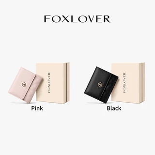 FOXLOVER กระเป๋าสตางค์สั้นสำหรับผู้หญิง มีช่องใส่บัตร 10 ช่อง สามารถใส่เงินเหรียญและบัตรประชาชน พกพาสะดวกเวลาออกไปข้างนอ