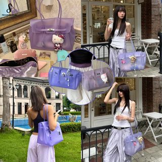 🚚💟พร้อมส่ง🔥Thesummernade_Bag Jellybag🌈TPU ไม่มีกลิ่น ทนทาน Y2K Shoulder/Tote Bag ถือและสะพายไหล่ สินค้าแฟชั่นฮิตฤดูร้อน💓