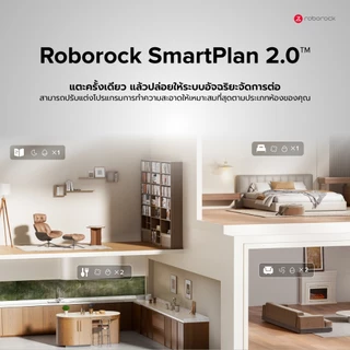 Roborock Qrevo SPro Series หุ่นยนต์ดูดฝุ่นถูพื้นอัจฉริยะ แรงดูด18,500Paพร้อมแท่นชาร์จ ที่เก็บฝุ่น ซักผ้า ถูพื้น เป่าแห้ง