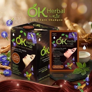 OK Herbal โอเค เฮอเบิล แชมพูปิดผมขาว [1 กล่อง/12 ซอง]