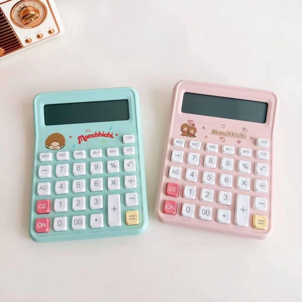 เครื่องคิดเลข ลาย Sanrio ขนาด 12×9.3×1.5 cm หน้าจอแสดงผล 10 digits มีแบตเตอรี่มาให้ในตัว (LR1130)ราคา 149 บาท