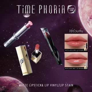 TimePhoria Set:Matte Intense Smooth Lipstick| Lip Vinyl | Lip Stain | ลิป,ลิปสติก