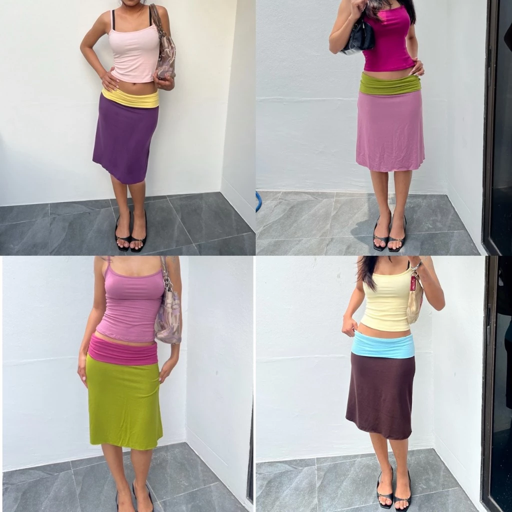 Tropical Midi Skirt กระโปรงBuarchom กระโปรงใส่ไปทะเล