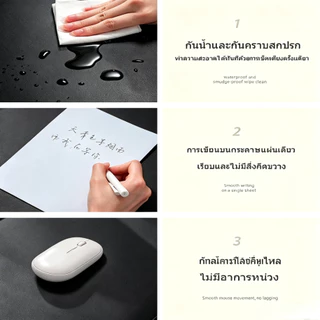 แผ่นรองโต๊ะหนังกันน้ำและกันขีดข่วนขนาดใหญ่ เหมาะสำหรับโต๊ะคอมพิวเตอร์ โต๊ะเรียน และแผ่นรองเมาส์สไตล์เรียบง่าย