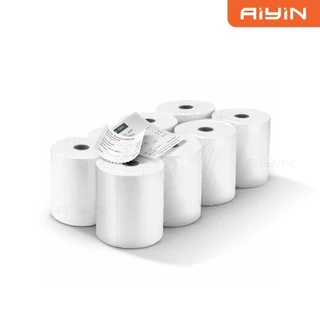 AiYin Thermal Bill 80x80 mm 50ม้วน 65gsm กระดาษความร้อน สลิป ใบเสร็จ บิล กระดาษใบเสร็จแบบม้วน
