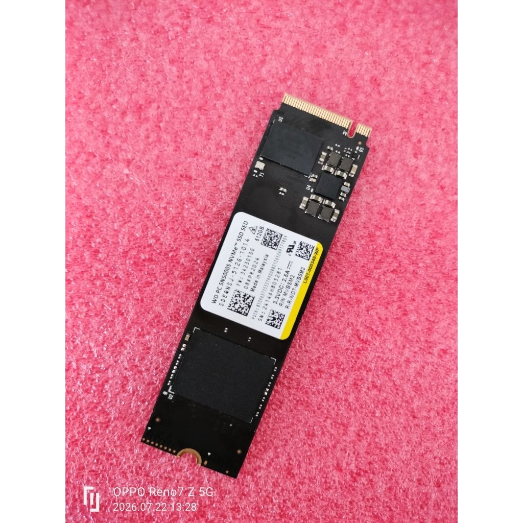 SSD 512GB WD SN5000S M.2 NVMe Gen 4 ไม่มีแบด สถานะดิสก์ 99℅ รีวิวก่อนส่ง