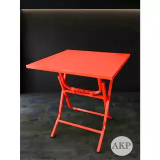 โต๊ะพับเหล็กขาเหลี่ยม โต๊ะลานเบียร์ มีหลายสี